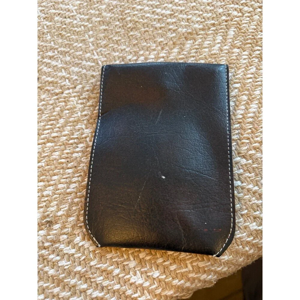 Vintage Leather Accessory Pouch – Snap Closure